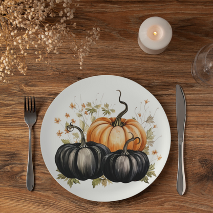 Bone China Cottagecore Kitchen Pumpkin Plates Rustic Plate