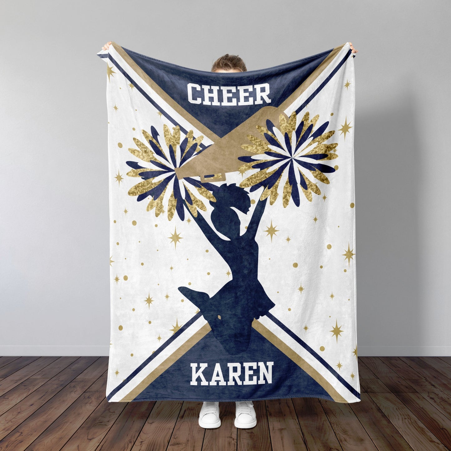 Personalized Cheerleader Blanket