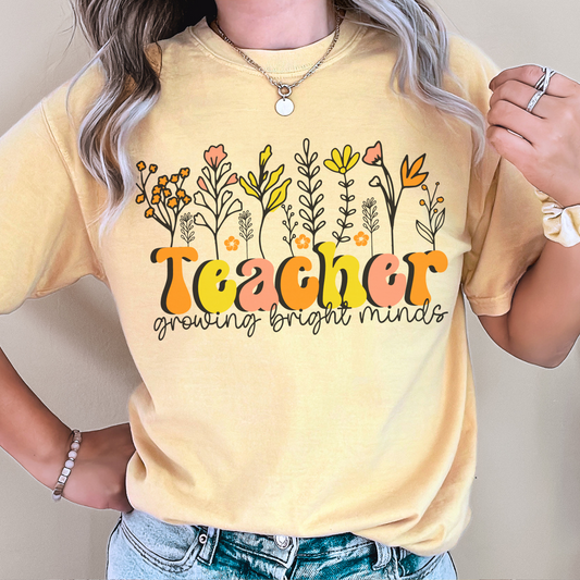 Growing Bright Minds Teacher Shirt