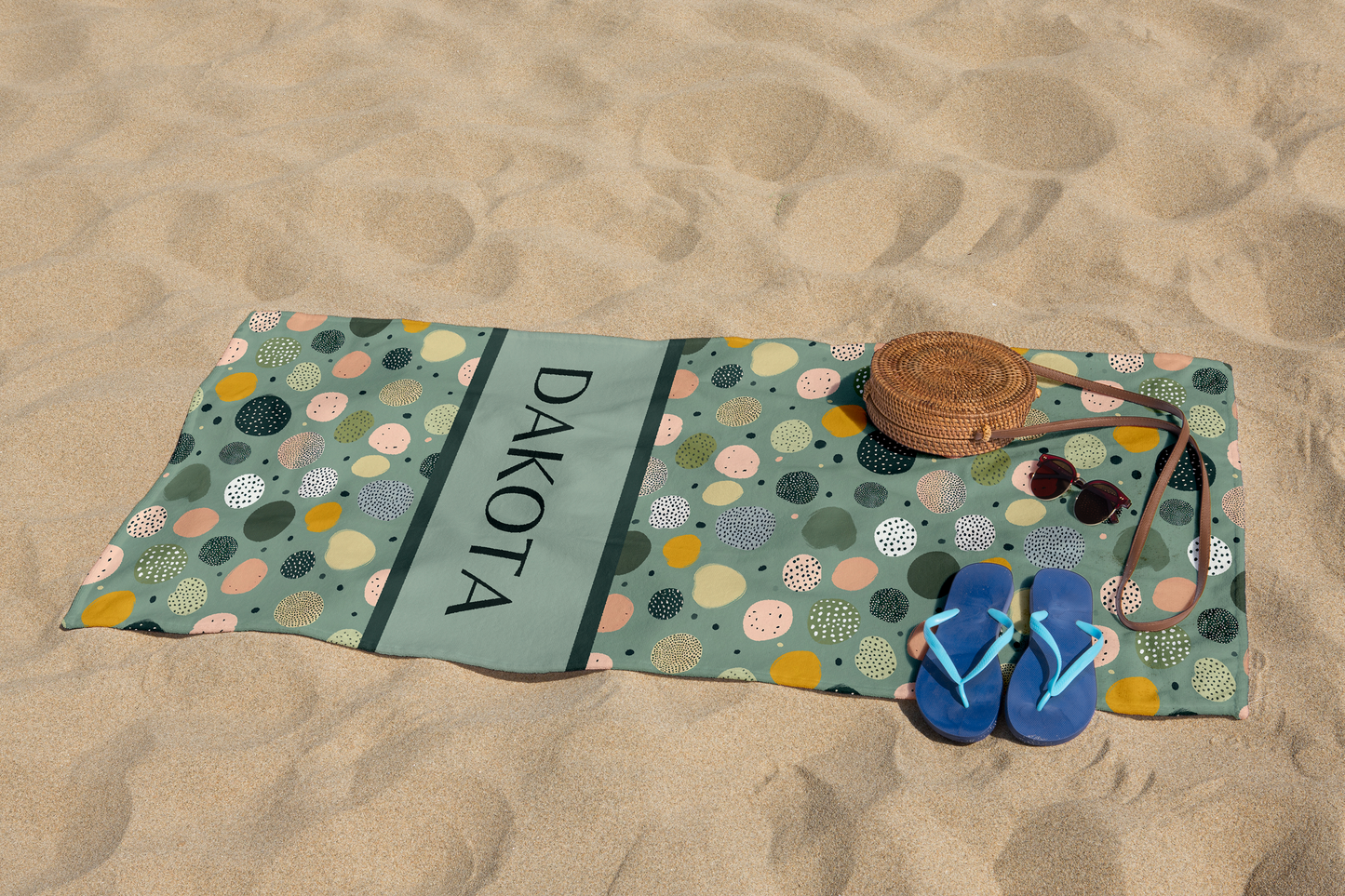 Personalized Beach Towel Custom Summer Gift,