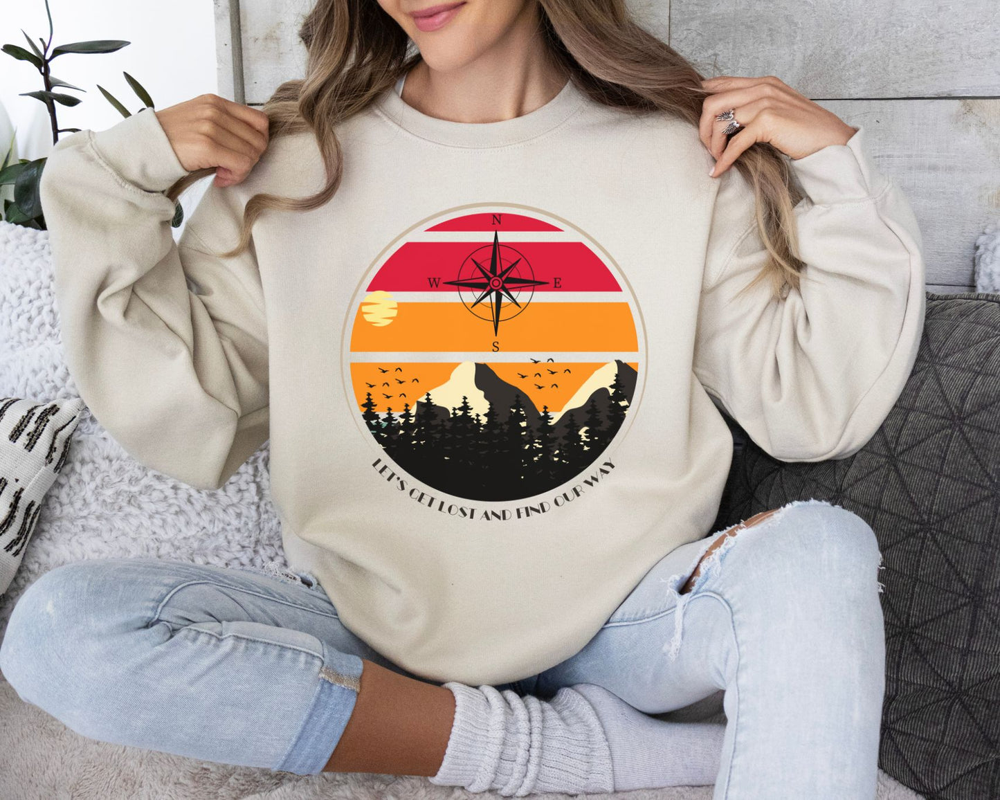 Mountain Sweatshirt Nature Lover Gift