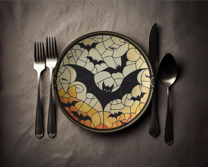 Halloween Bat Plate Halloween Bats Decor