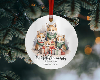 Personalized Family Of Four Christmas Ornament Holiday Gift For Family