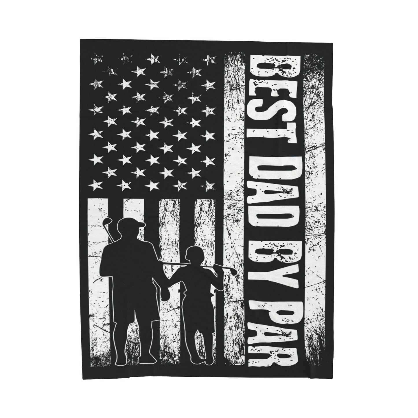 Best Dad By Par Golf Blanket Gift For Dad