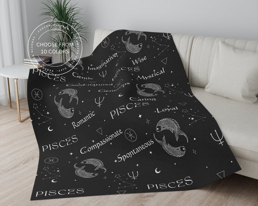 Pisces Zodiac Blanket