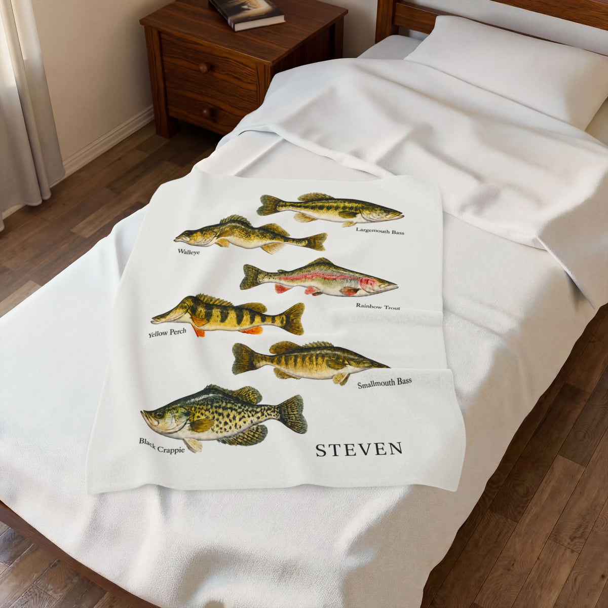 Personalized Freshwater Fishing Blanket