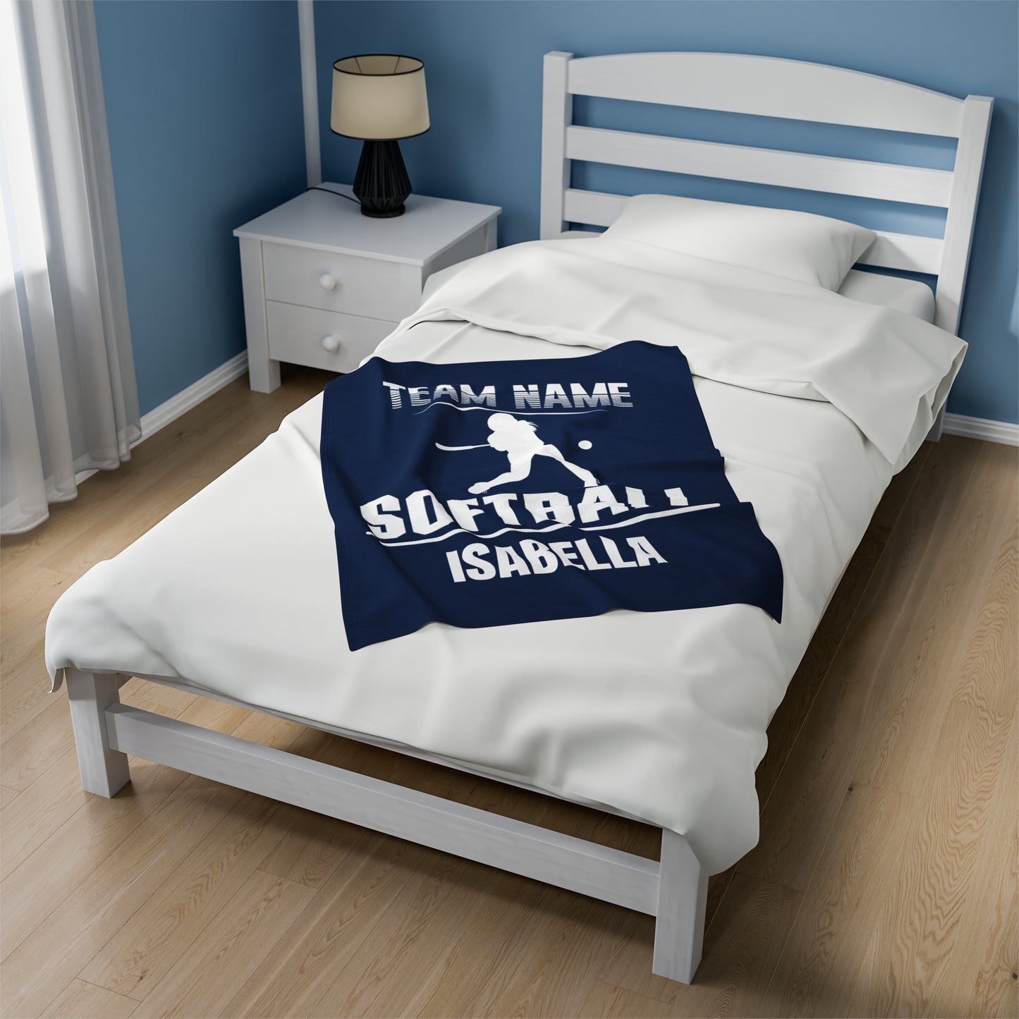 Personalized Softball Blanket Custom Softball Gifts