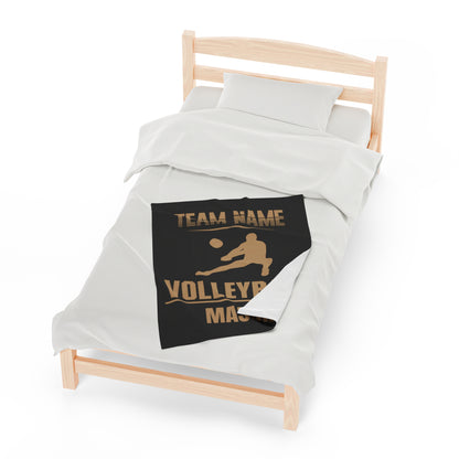 Personalized Volleyball Blanket Custom Volleyball Team Gift