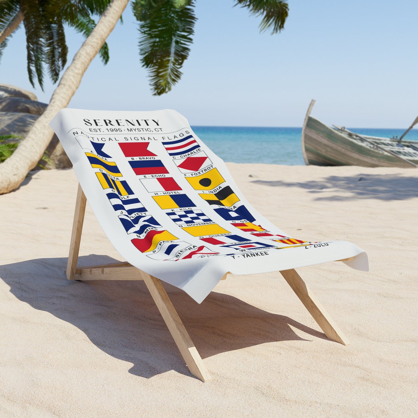 Custom Nautical Signal Flag Towel