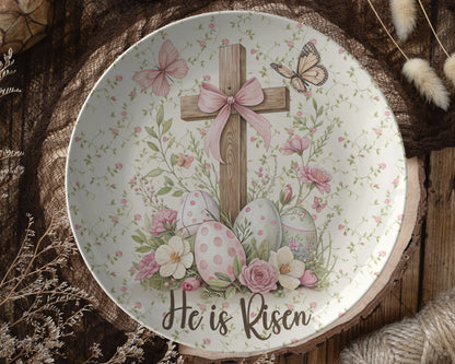 He Is Risen Easter Dinner Plate