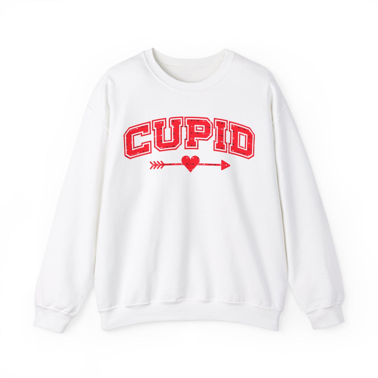 Cupid Valentine Shirt Retro Romantic Womens Crewneck Sweatshirt