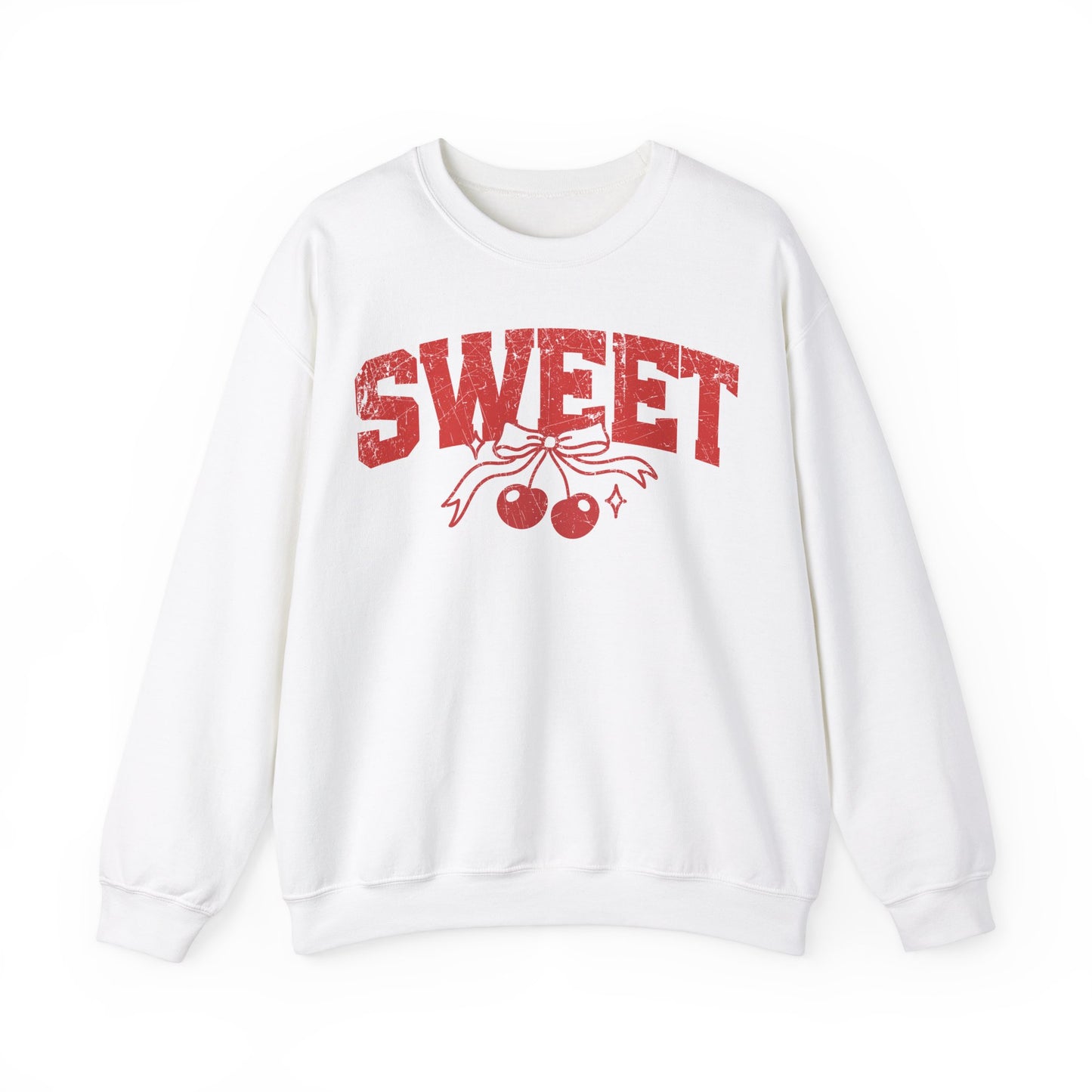 Retro Cherry Shirt Vintage Distressed Graphic Sweatshirt