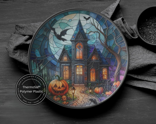 Haunted Mansion Halloween Plates Haunted House Decor