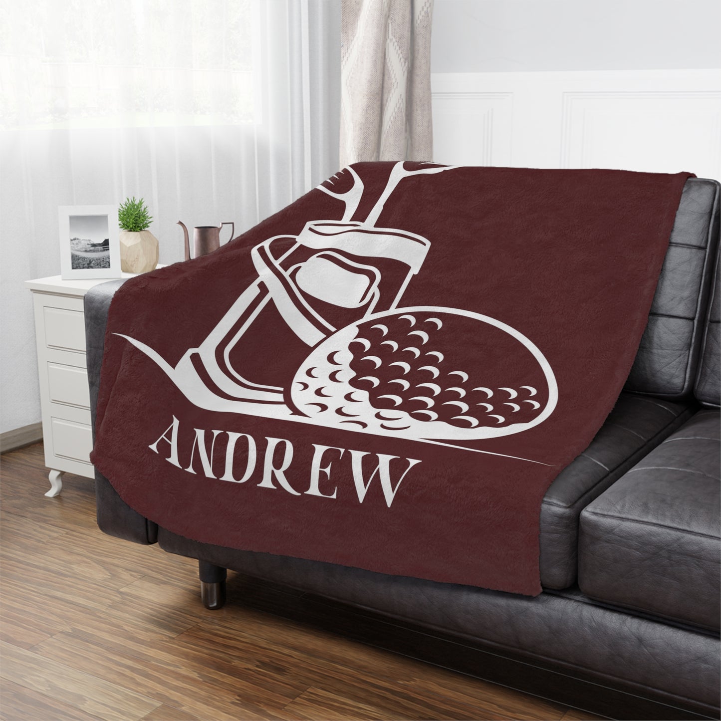 Personalized Golf Blanket Gift for Golfer