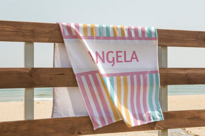 Personalized Beach Towel Custom Summer Gift