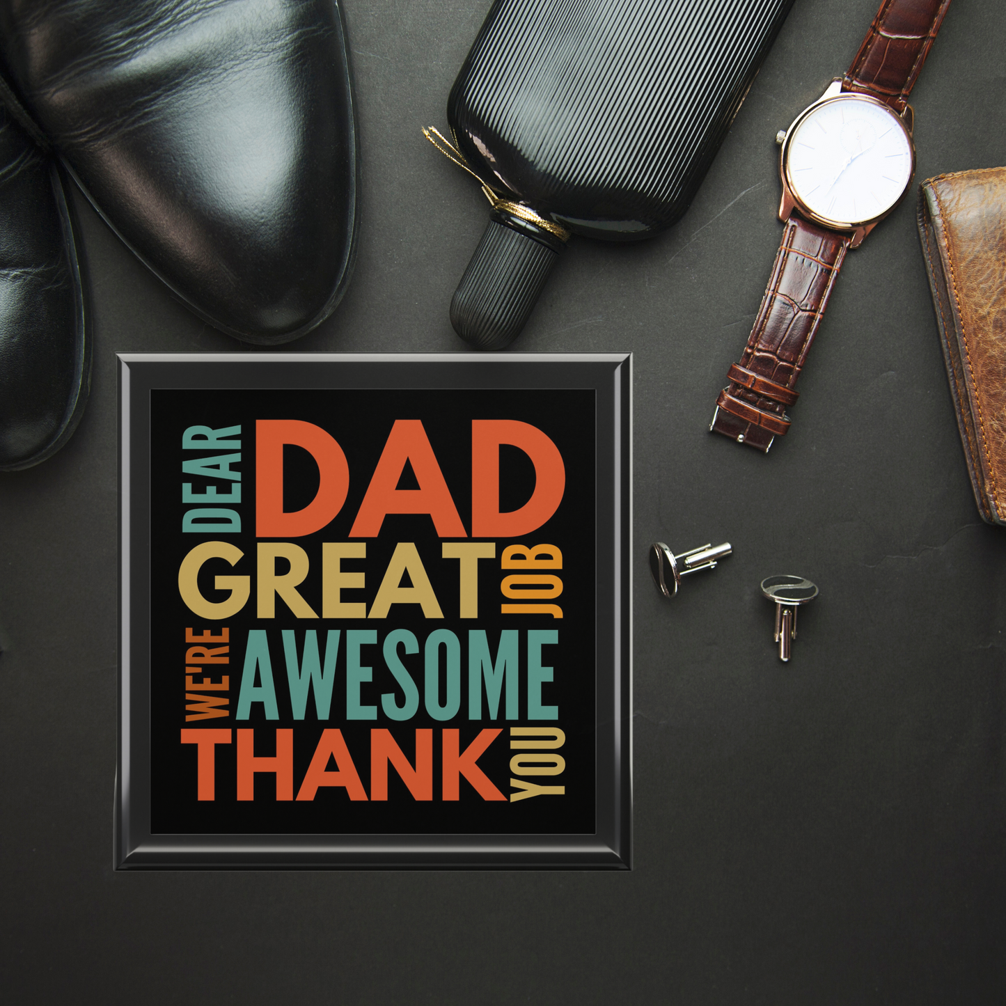 Valet Box Gift For Dad Funny Keepsake Box Gift From Kids Sarcastic Gift From Son Watch Box Gift From Daughter Stepdad Gift Birthday Gift for Him