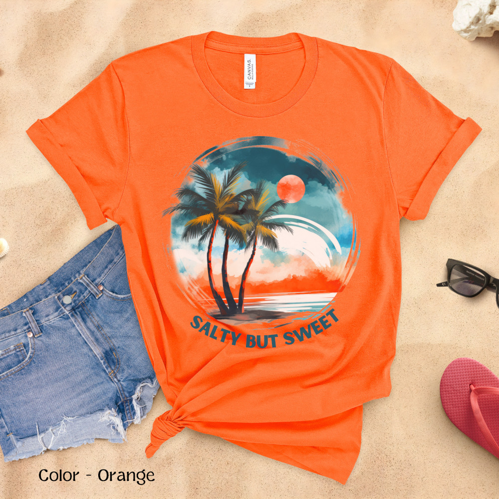 Salty But Sweet Women't T-Shirt Orange Color