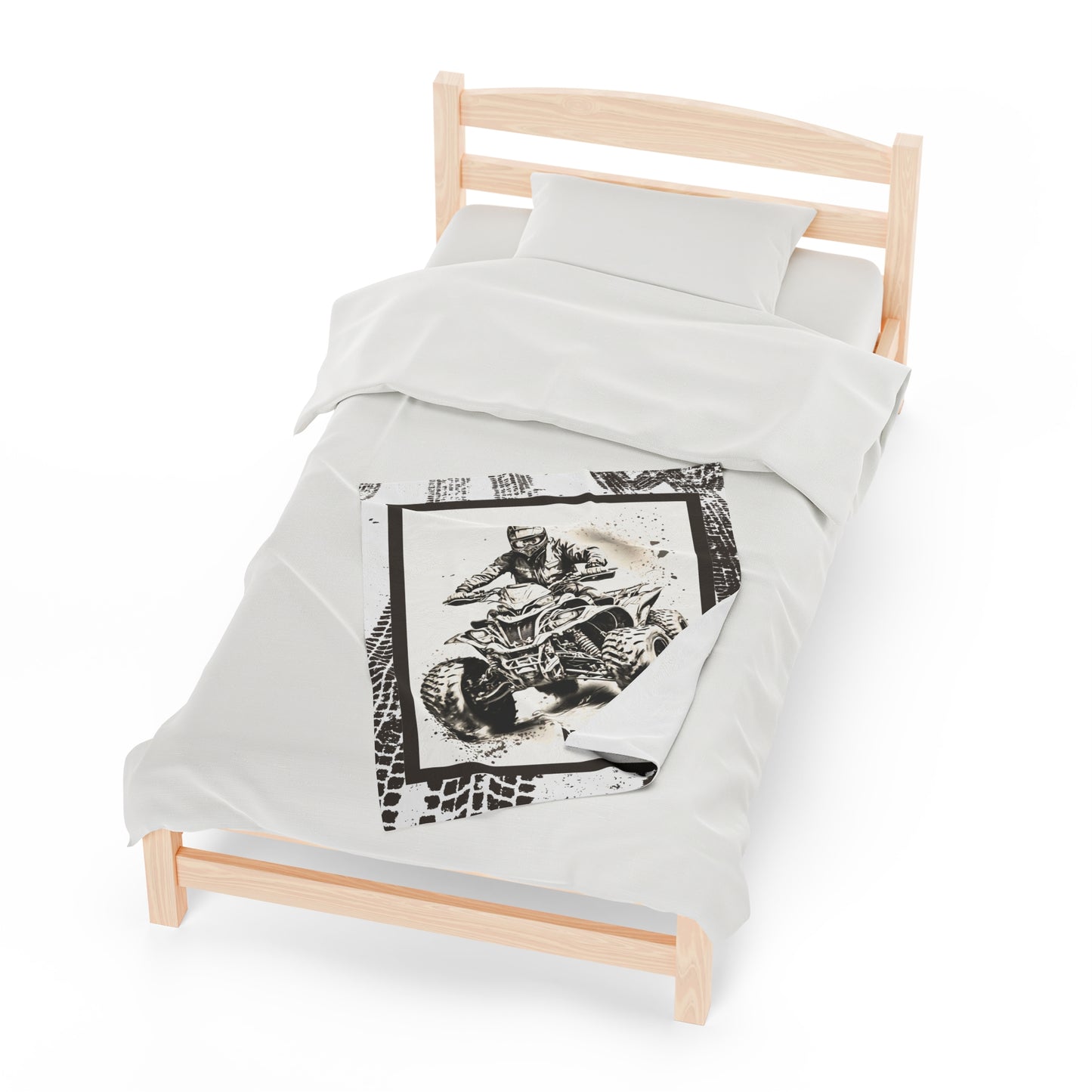 Personalized 4-Wheeler Blanket Racing Gift