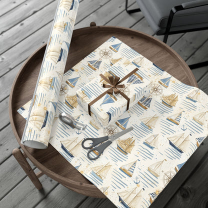 Sailboat Gift Wrapping Paper
