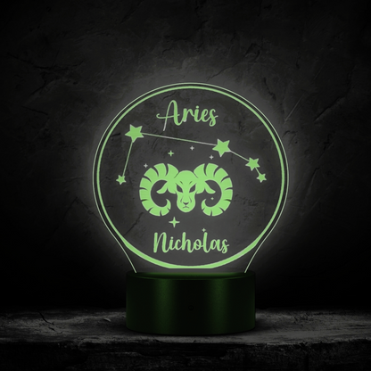 Personalized Aries LED Light Aries Gift Ideas