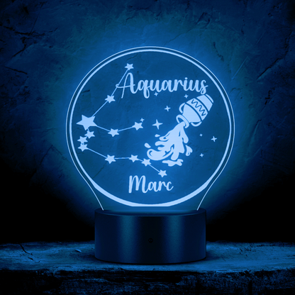 Personalized Aquarius Light Aquarius Gift Ideas