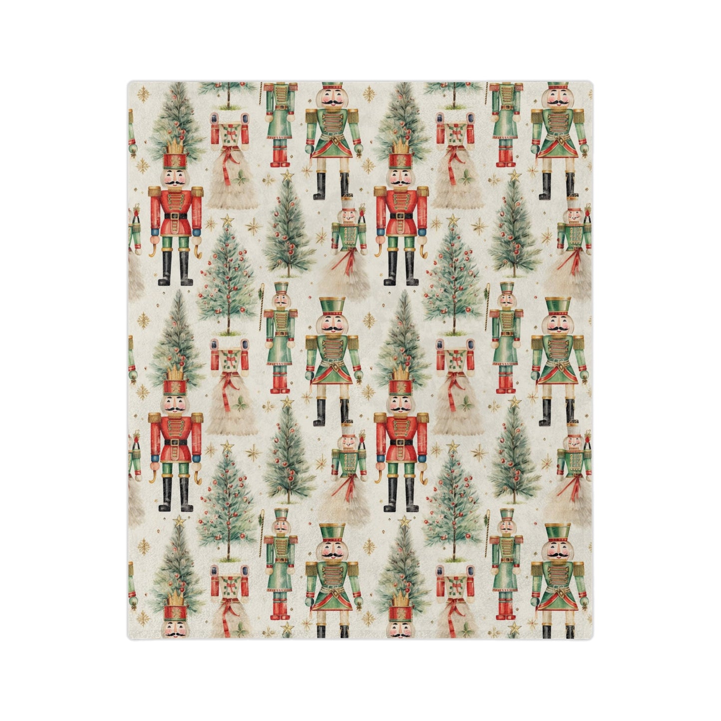 Holiday Throw Blanket Nutcracker Blanket