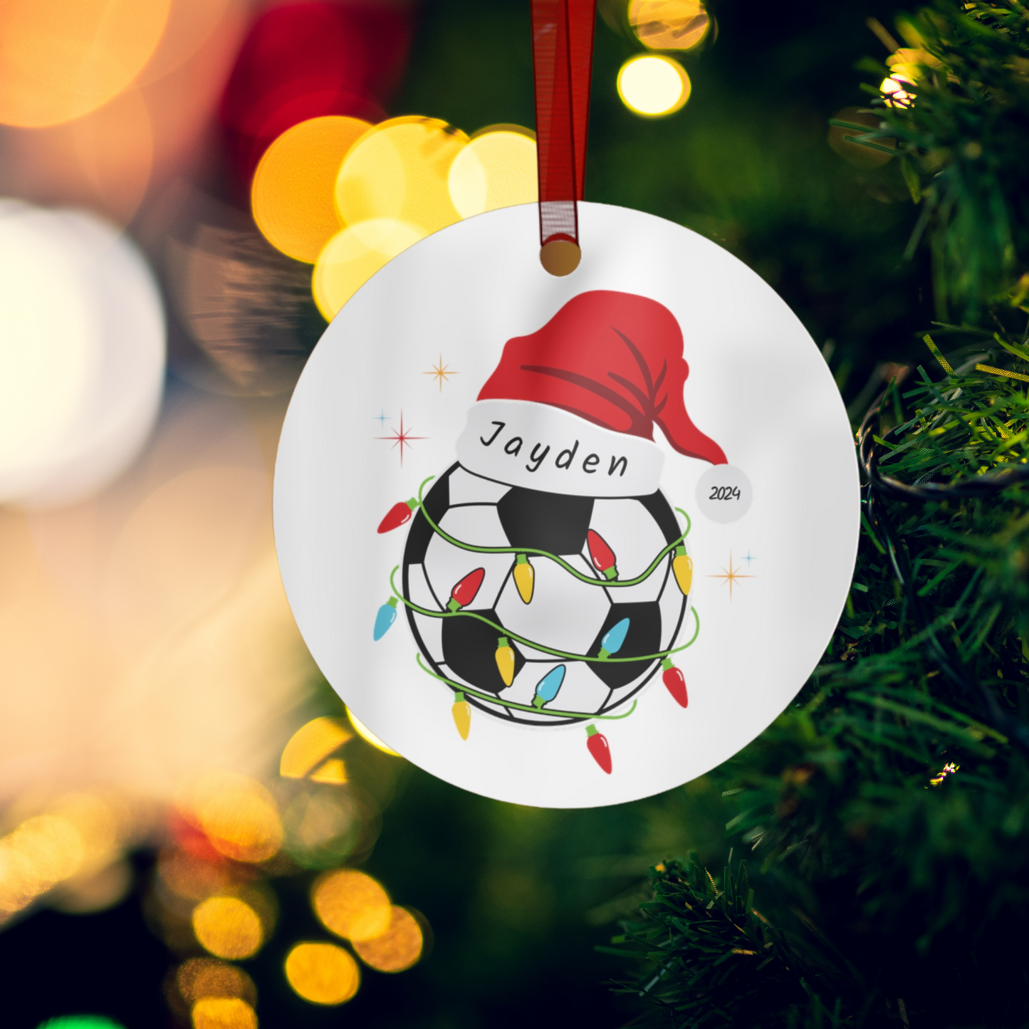 Soccer Ball Christmas Ornament