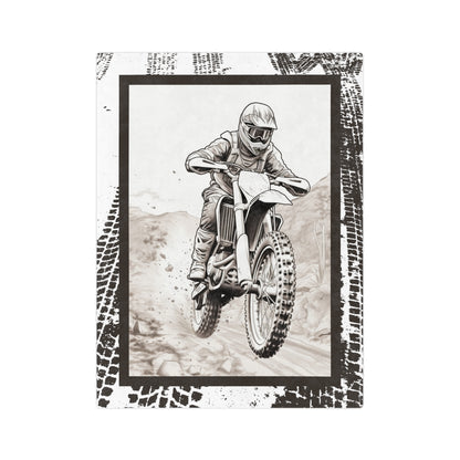 Personalized Dirtbike Blanket Custom Dirt Bike Gift