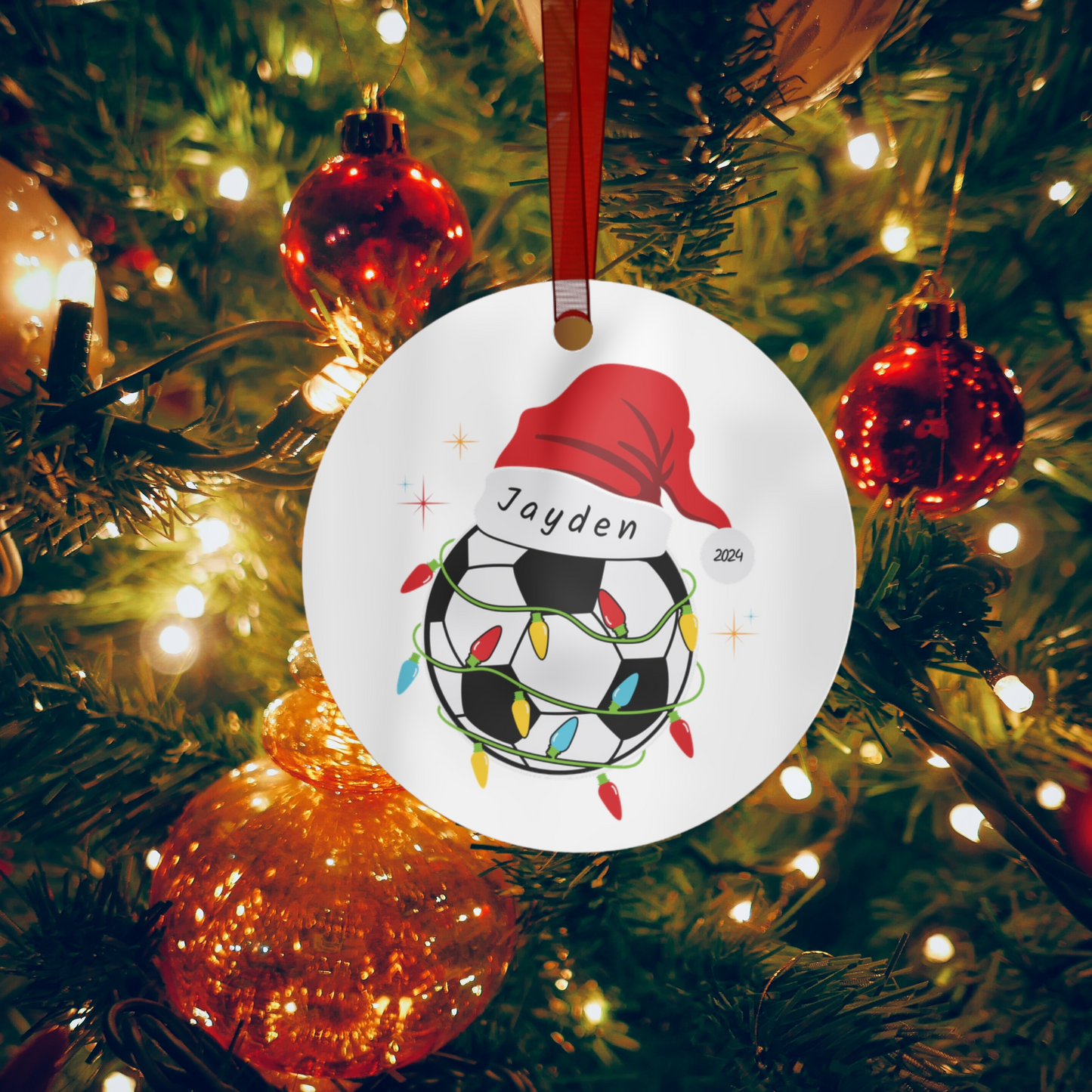 Soccer Ball Christmas Ornament