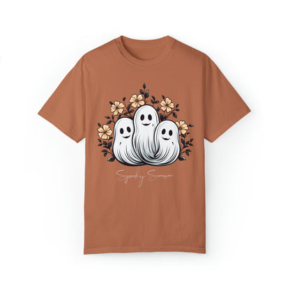 Spooky Season Retro Floral Ghost Shirt, Cute Ghost Spooky Season Shirt Retro Halloween Shirt Stay Spooky Comfort Colors Shirt