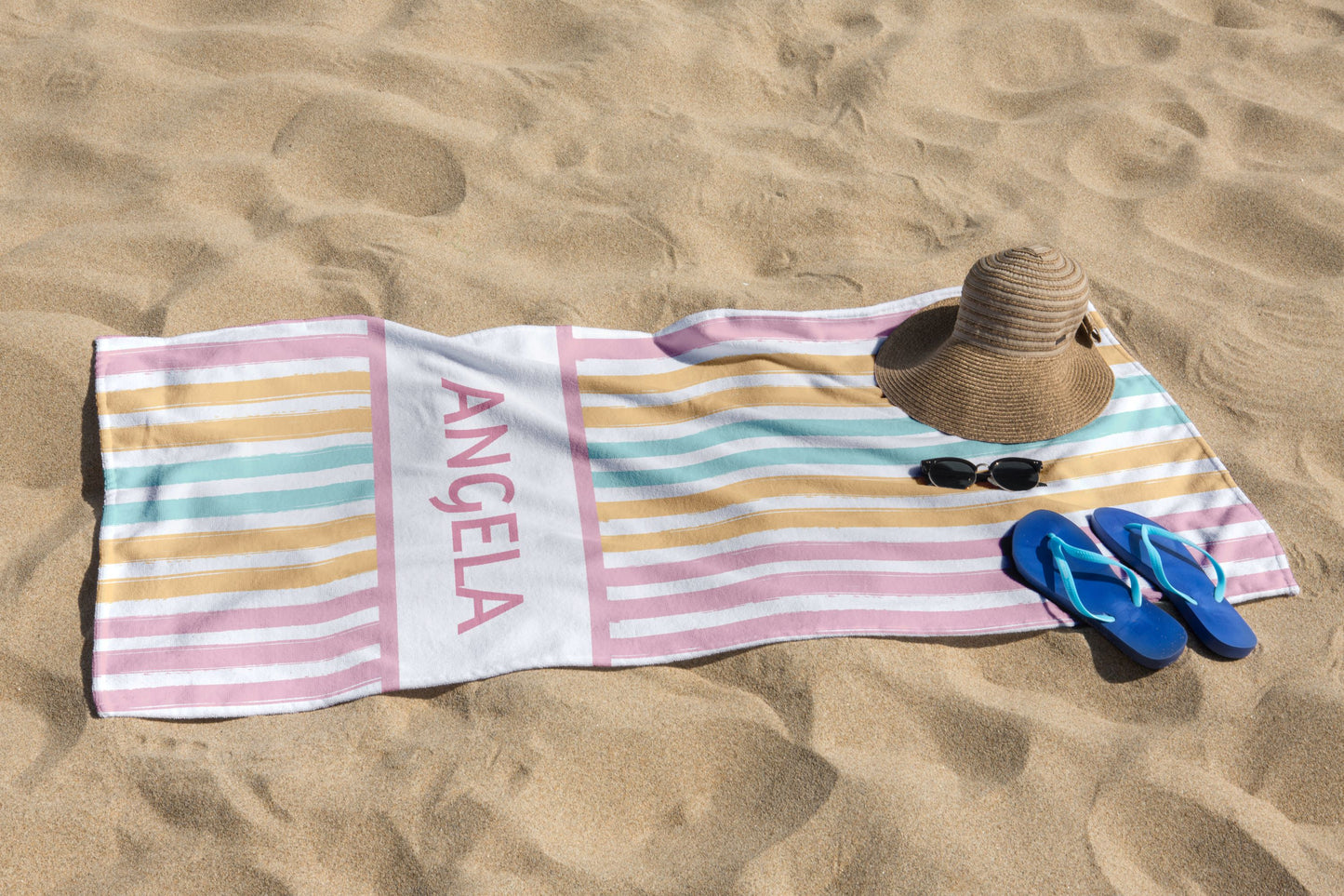 Personalized Beach Towel Custom Summer Gift