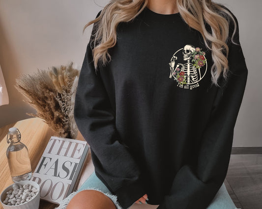 Floral Skeleton Sweatshirt