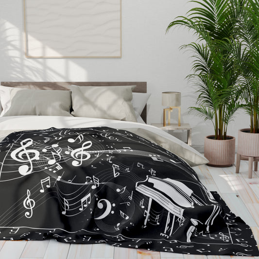 Personalized Piano Blanket