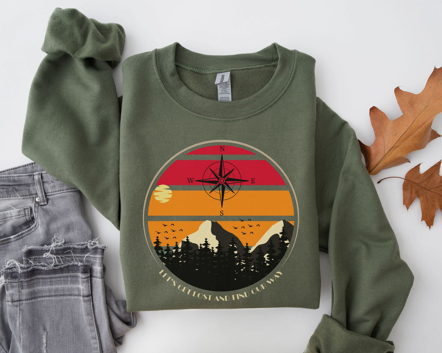 Mountain Sweatshirt Nature Lover Gift