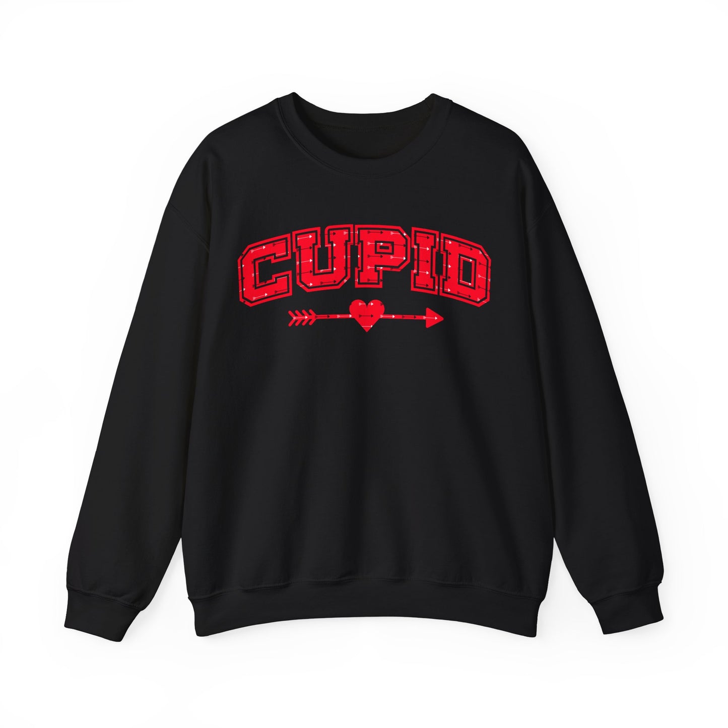 Cupid Valentine Shirt Retro Romantic Womens Crewneck Sweatshirt