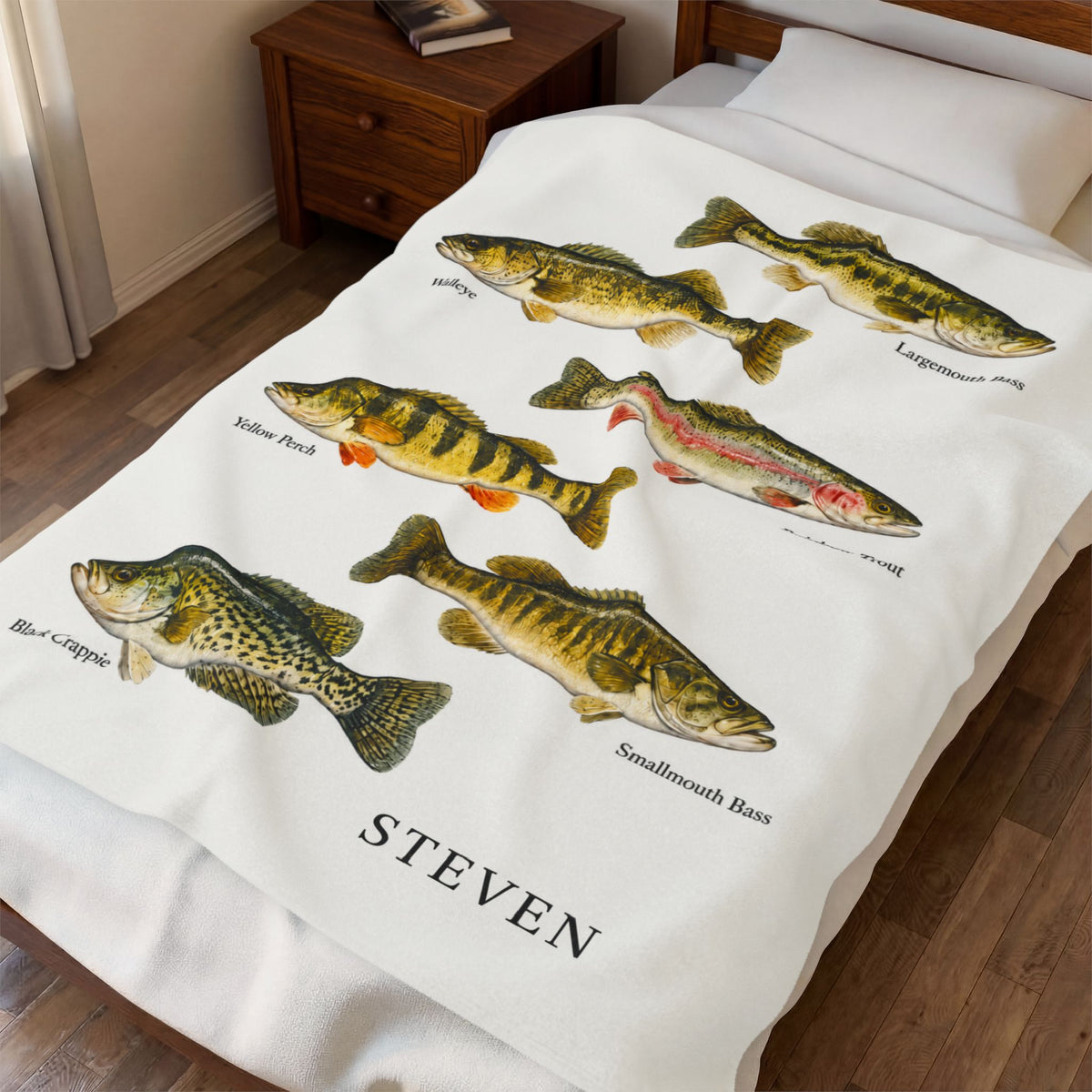 Personalized Freshwater Fishing Blanket