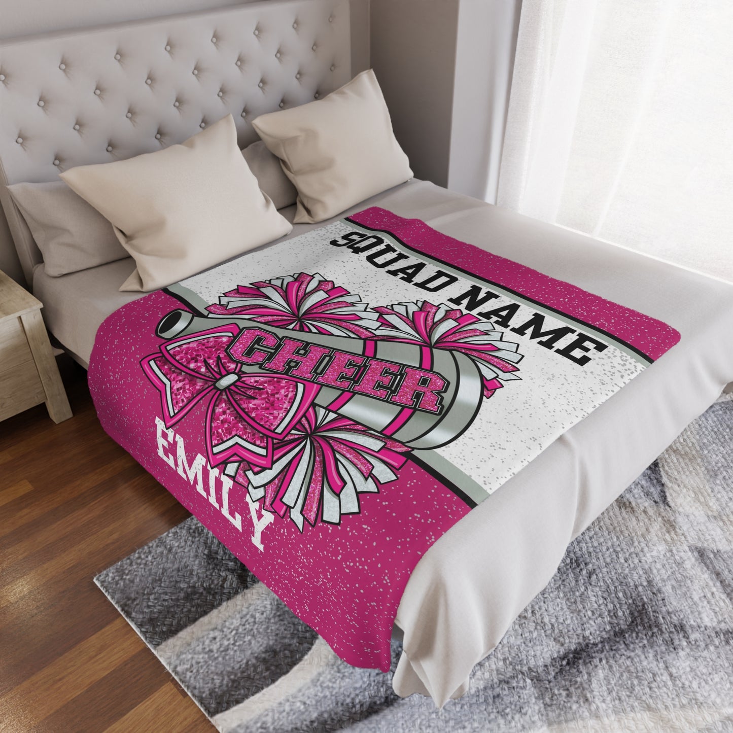 Custom Cheer Team Gift Cheerleader Blanket