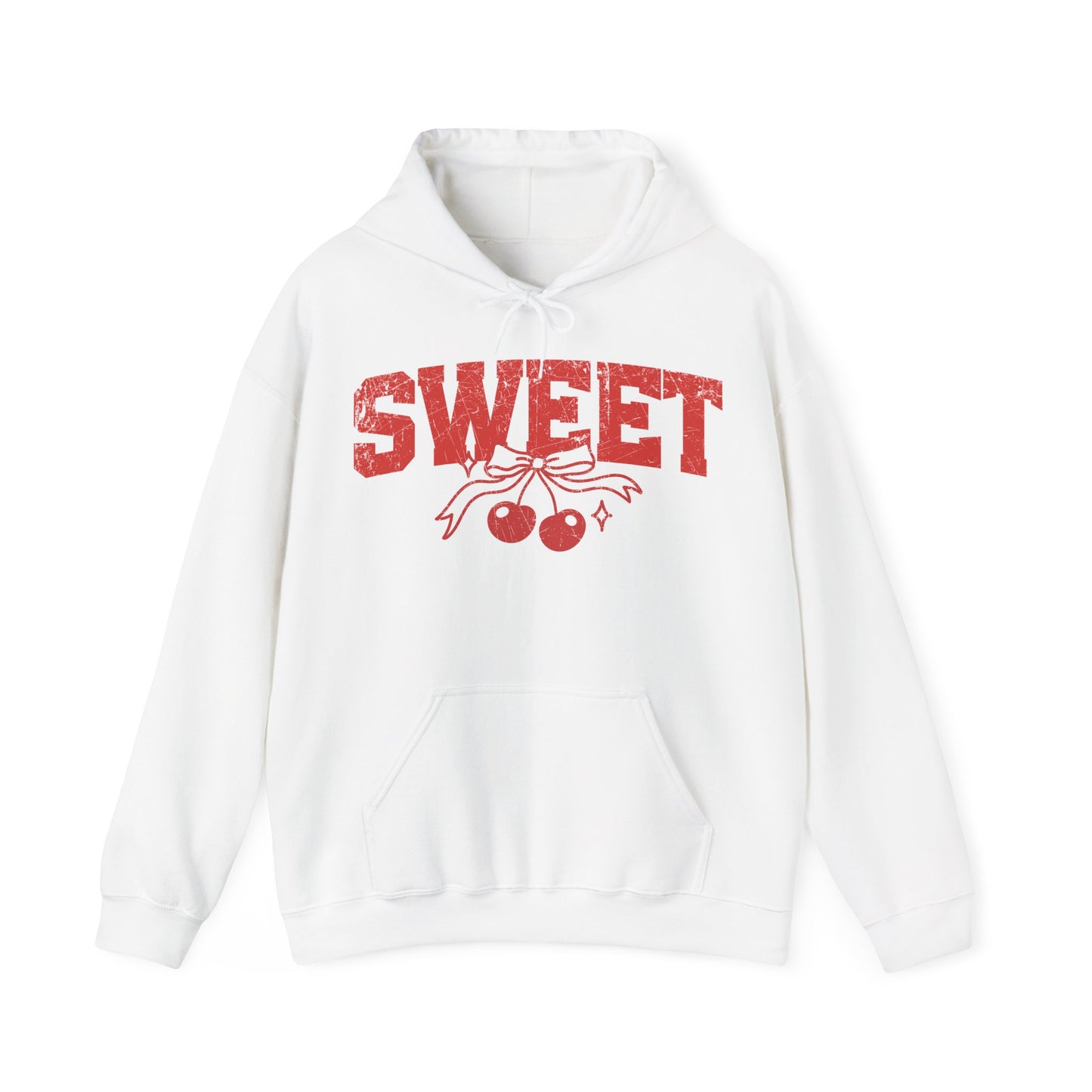 Retro Cherry Shirt Vintage Distressed Graphic Hooded Sweatshirt