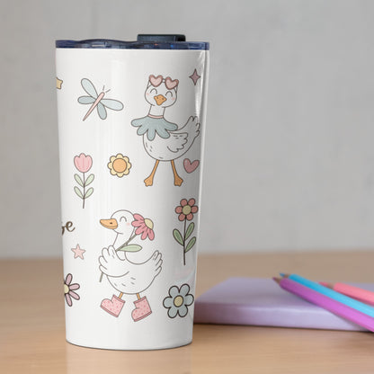 Floral Silly Goose 20 oz Tumbler