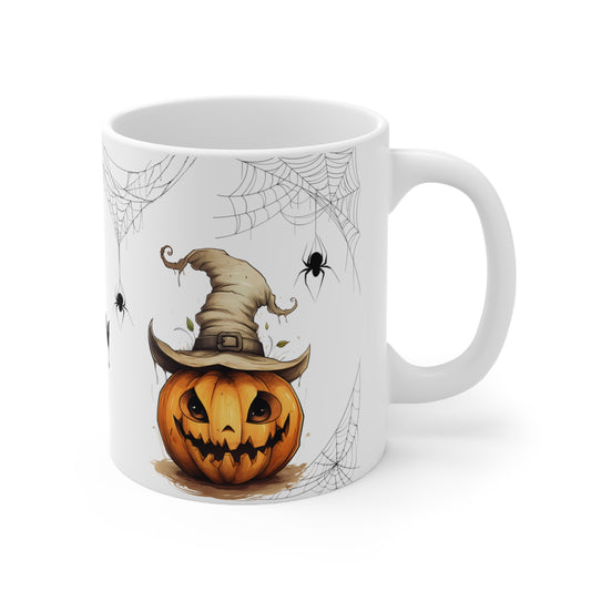 Spooky Jack O Lantern Haunted Halloween Mug