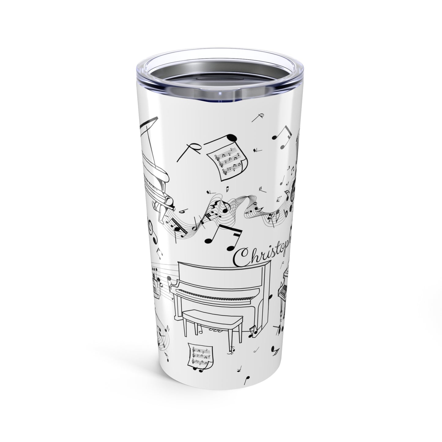 Personalized 20oz Piano Tumbler