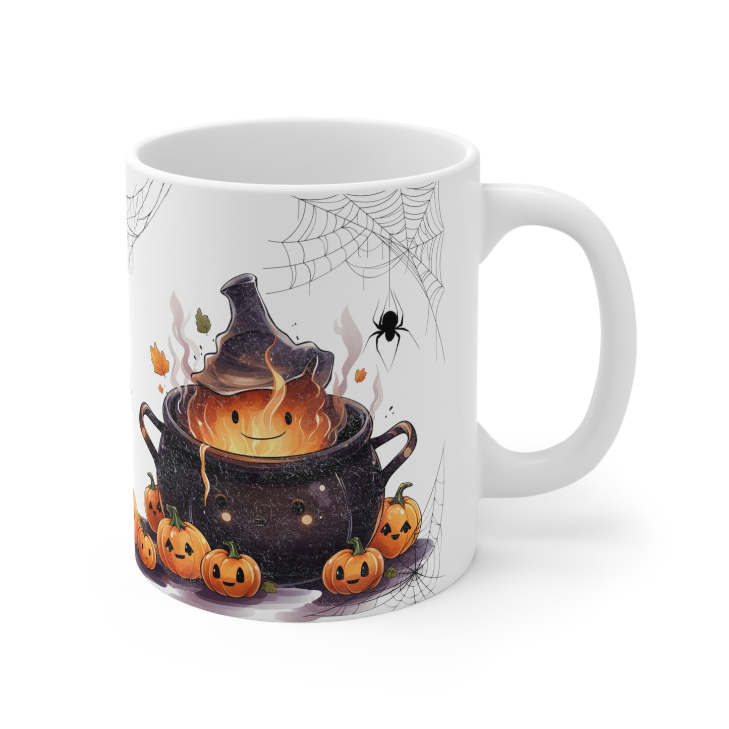 Retro Halloween Coffee Mug Spooky Season Mug Witchy Mug Halloween Gift Idea Halloween Spider Web Mug Retro Pumpkin Mug Halloween Kitchen