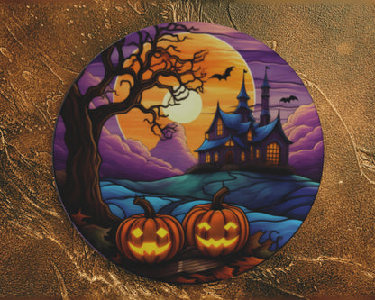 Halloween Haunted Mansion Bone China Plates