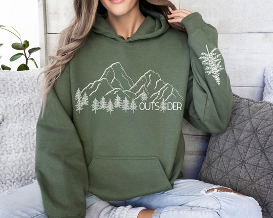 Hooded Sweatshirt Mountain Hoodie Nature Lover Gift