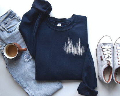 Winter Pine Sweatshirt Nature Lover Gift