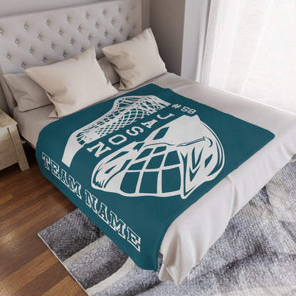 Personalized Lacrosse Blanket Lacrosse Team Gifts For Seniors