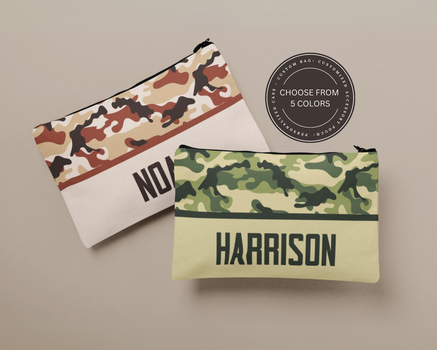 Personalized Camo Pencil Case Back To School Gift