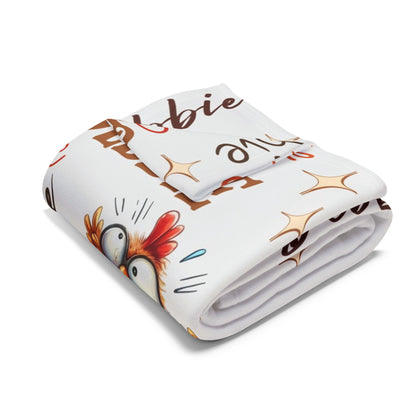 Funny Chicken Blanket Personalized Chicken Gift