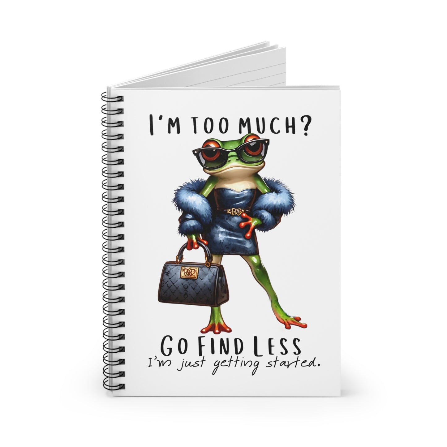 Sassy Frog Spiral Notebook - Ruled Line