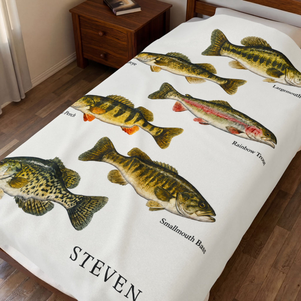 Personalized Freshwater Fishing Blanket